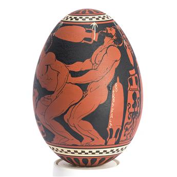 YIANNIS NOMIKOS (1949 - ) Untitled (Painted Duck Egg).